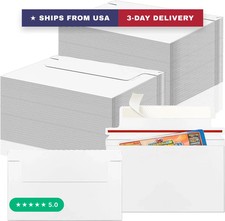 110 Pack Trading Card Mailing Envelopes, 7x 4.35 Inch Self-Adhesive Mailer Envel