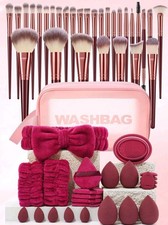 55PCS Professional Makeup Tools & Brush Set with Cosmetic Bag – Complete Beauty 