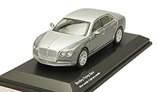 Kyosho 164 Bentley Flying Spur Light Gray Metallic Diecast Model Used
