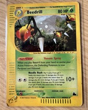 Pokémon Skyridge Beedrill Holo Rare  H4/H32.  2003 Wizards of the Coast