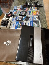 Atari 5200 Console, Controllers, Power Adapter, TV Antenna Switch Box & Games