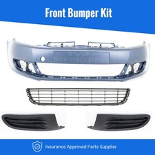 Fits VW Golf Mk6 Hatch 2009-2012 Front Bumper Kit W/ Lower & Fog Grilles Primed