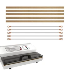 Vacuum Sealer Maintenance Kit, 5 Heat Wires and 5 Seal Bar Tapes, Compatible ...