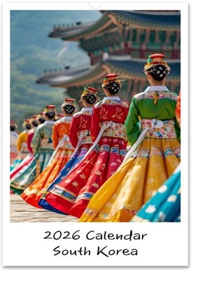 Südkorea 2026 A3 Wandkalender | Reise & Kultur Fan | individueller Startmonat