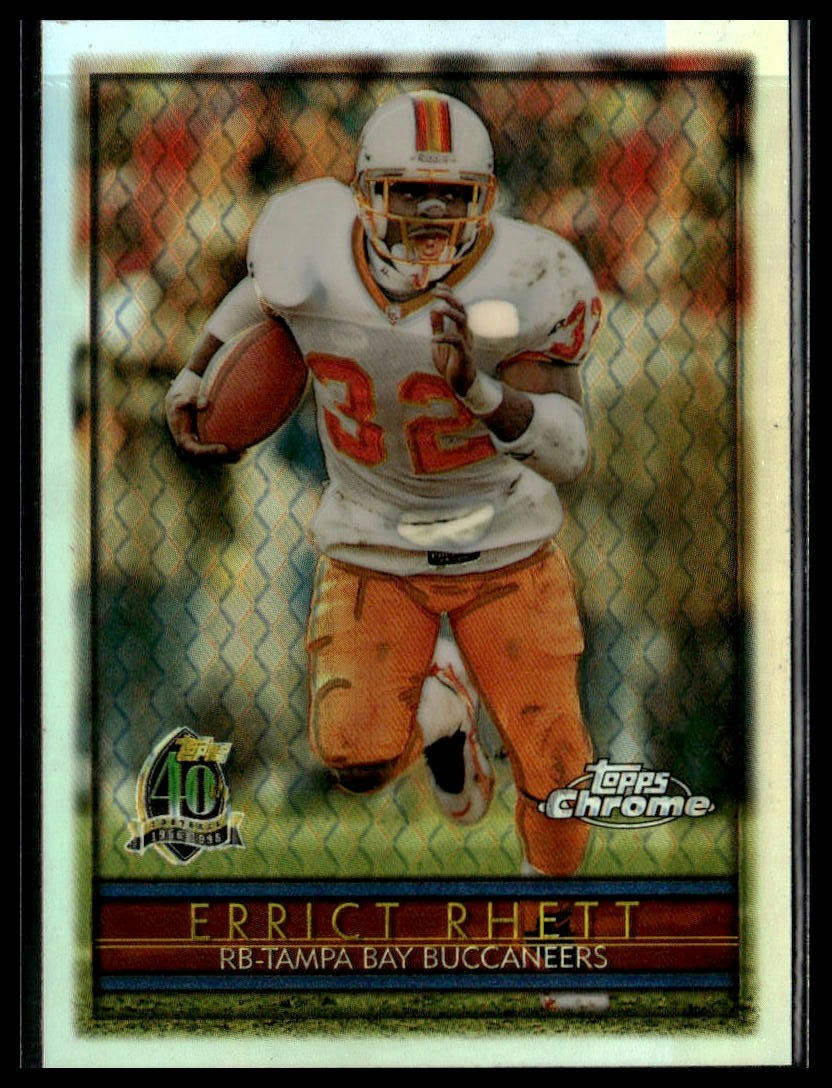1996 Topps Chrome #39 Errict Rhett Refractors