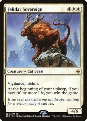 Felidar Sovereign - Foil BFZ LP MTG