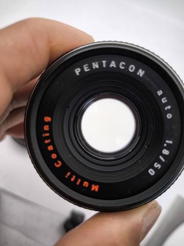 KW 50mm F/1.8 Pentacon Electric M42 Schraubfassung Manuelles Fokusobjektiv - Imagen 5 de 9