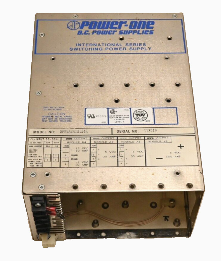 PowerOne International 1500W Modular DC Power Supply Empty Chassis 300VDC5A International