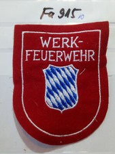 Feuerwehr Abzeichen Bayern Werk Feuerwehr rot (Fa915)