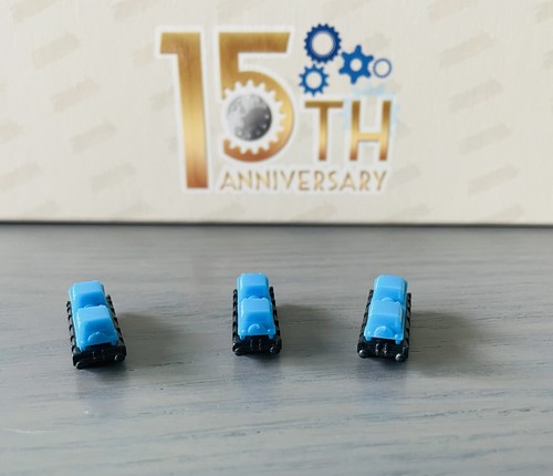 Ticket To Ride Europe 15th Anniversary | Blue Train Car X3 | Game Pieces - Picture 3 of 4