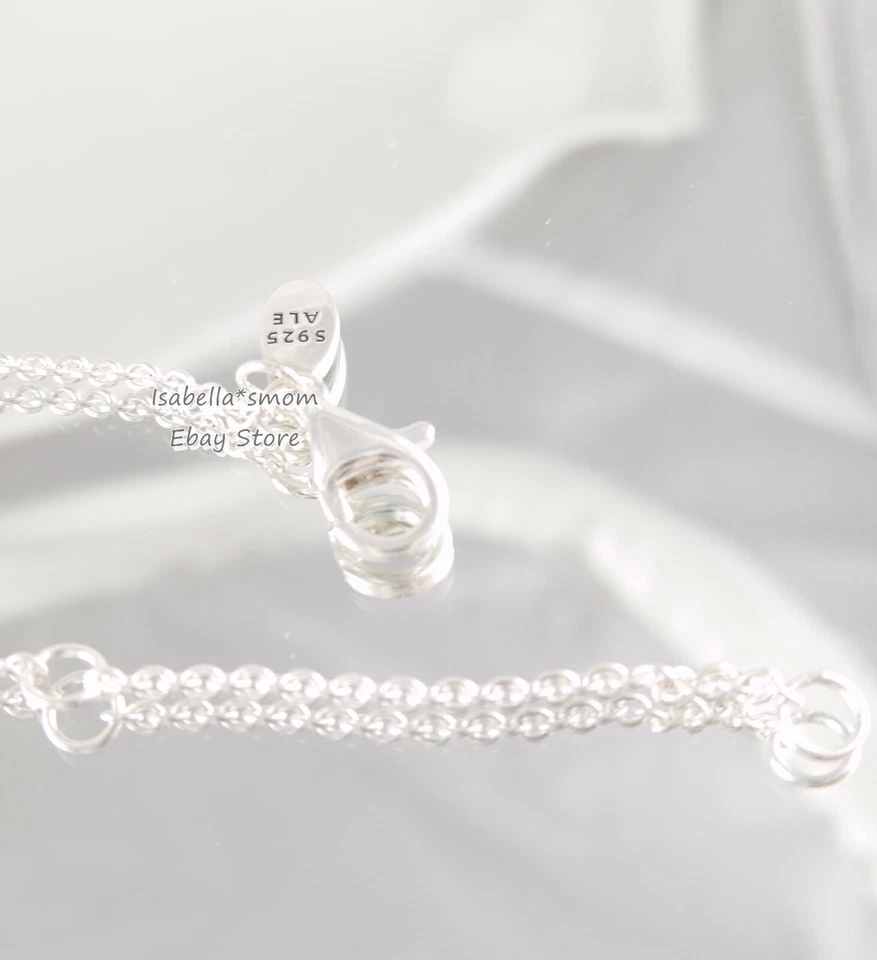 Timeless Eleganza Autentico PANDORA Argento Zirconia Collana 390378CZ-45 W Box - Immagine 3 di 4