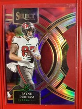 Payne Durham  2023-24 Panini Select Premier Level Red&Blue Die Cut Prizm Rookie