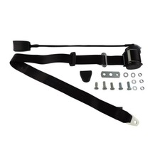 Automatik Sicherheitsgurt 3Pkt Monorolle Umlenker schwarz Seilschloss Universal