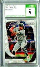 2020 Panini Prizm Ketel Marte White Wave CSG 9  