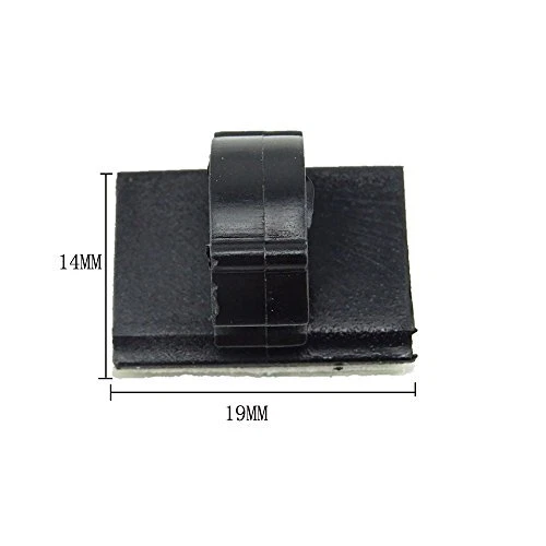 100 Pcs Adhesive Cable Clips Wire Management Cord Clamps for Car Home Office - Image 4 of 4