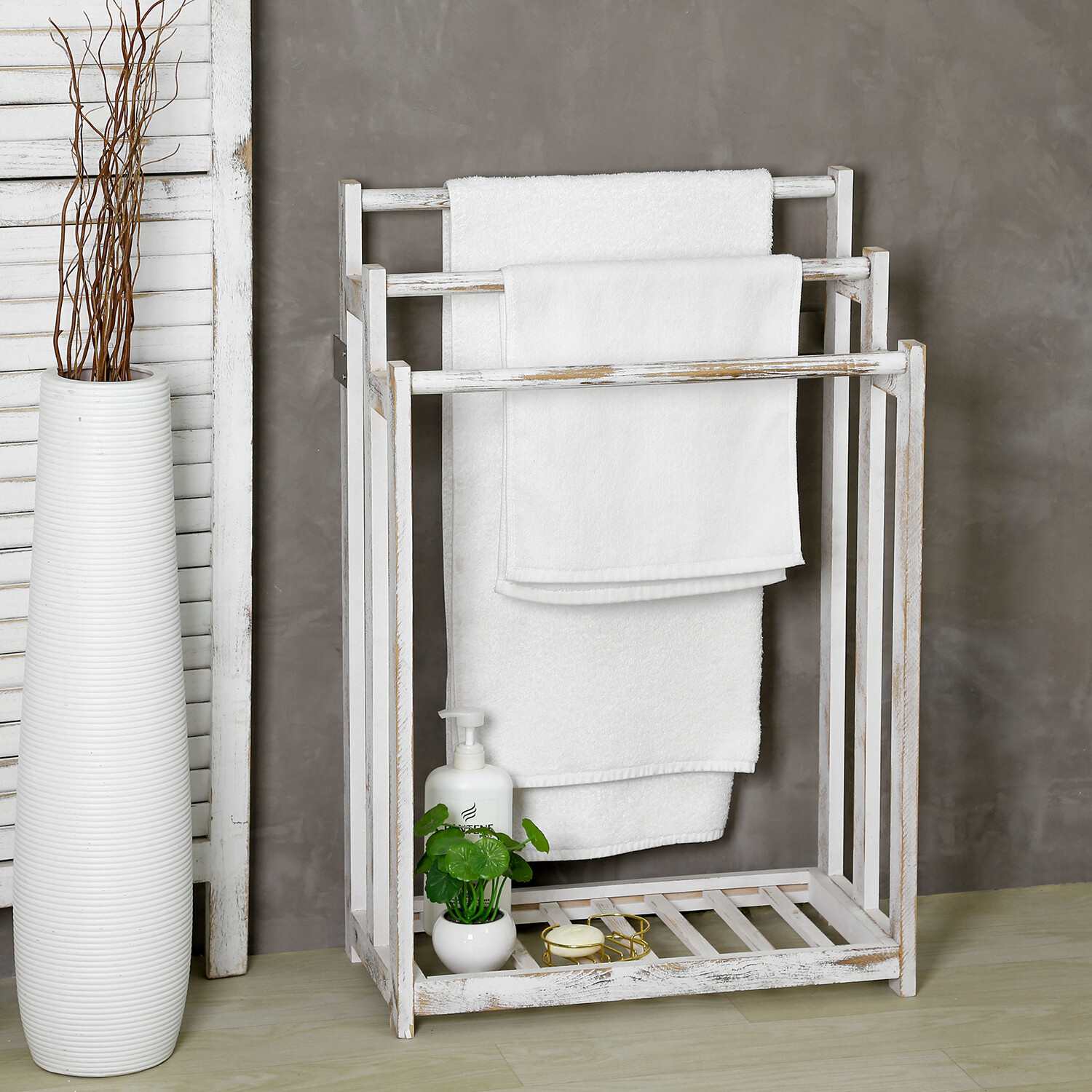 Drying Rack With Bottom Shelf