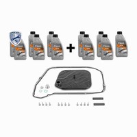 Vaico Getriebefilter Satz 8HP55 + 11L GetriebeöL FüR Audi A4 B8 A5 A6 C7 Q5 8RB