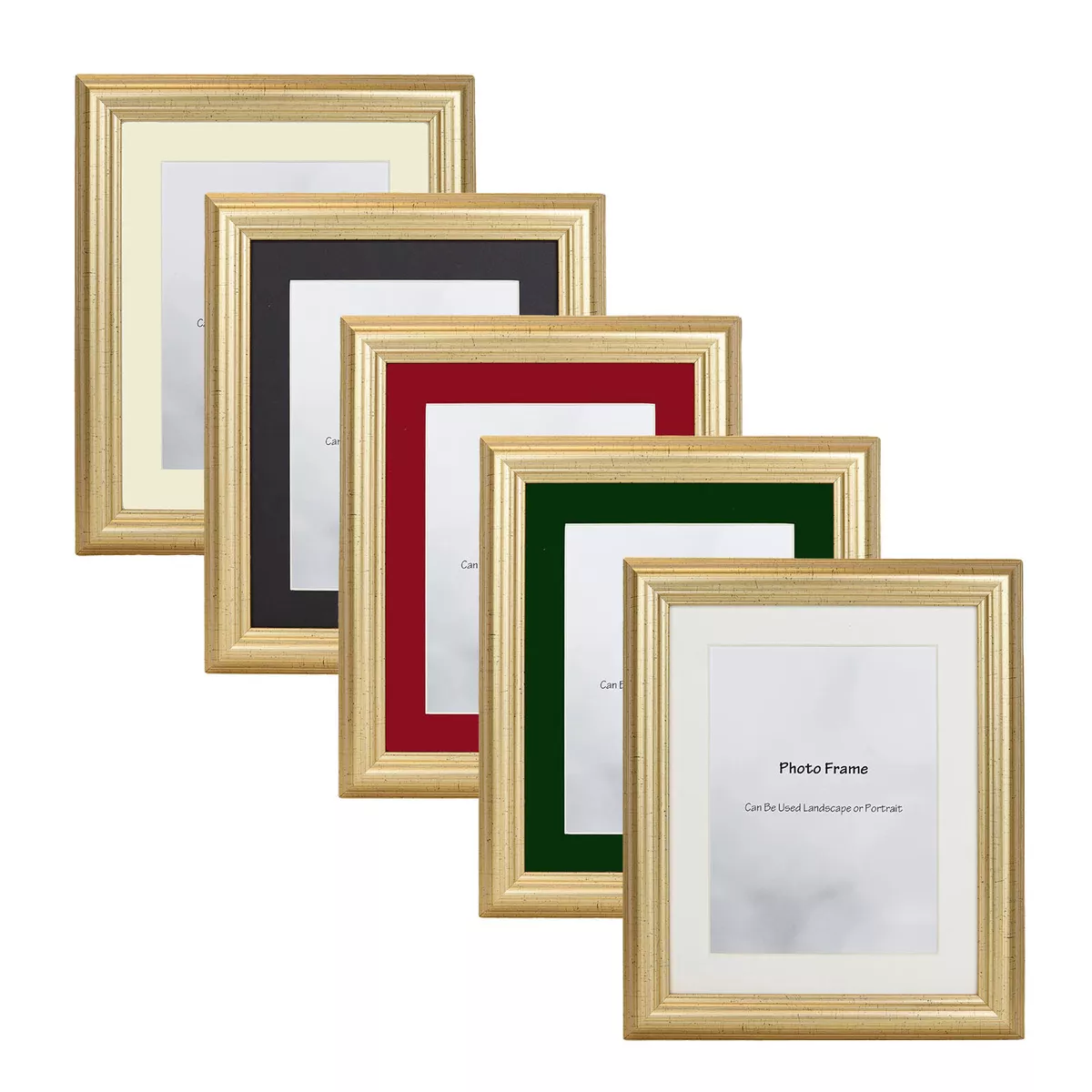 Gold Picture Photo Frame With Mount Various Colours 10x8 A3 A4