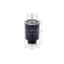 MANN WK8052Z Fuel Filter 132mm Height Fits Mazda 3 6 B-Series CX-5 CX-7 E Mazda5