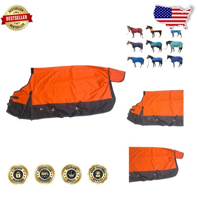 Stylish 68'' Waterproof Horse Sheet with Fleece Protection & Adjustable Features
