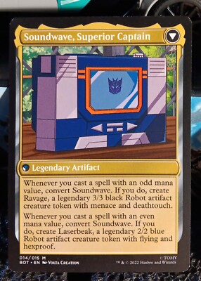 MTG Soundwave, Sonic Spy 014/015 Soundwave Superior Captain Transformers BOT | eBay MTG Soundwave, Sonic Spy 014/015 Soundwave Superior Captain Transformers BOT | eBay