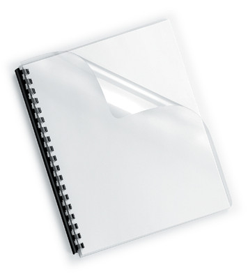 100 Deckelfolien, transparent - klar, 300mic (0,3 mm); Klarsichtfolien/Deckblatt