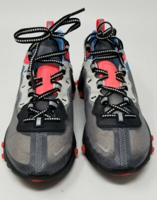 Nike React Element 87 Solar Red Blue Chill Black Size 5 Sneakers AQ1090-006 Nike React Element 87 Blue Chill Solar Red Size 15. AQ1090  main image 3