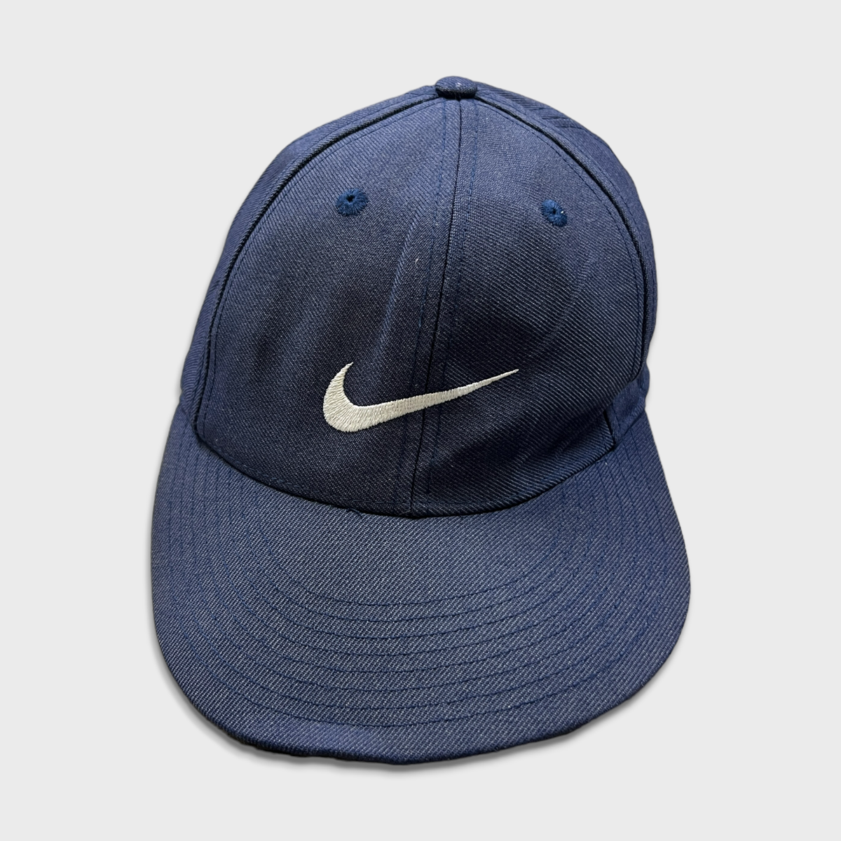 VTG Nike Sportswear Hat Mens Size 1/4 Blue Swoosh Classic Pro Fitted 90s  Cap
