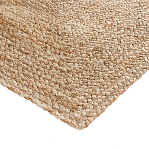 Square Jute Rug Handmade Indian Area Rug Hand Braided Jute Carpet for Home Offic - Picture 4 of 6