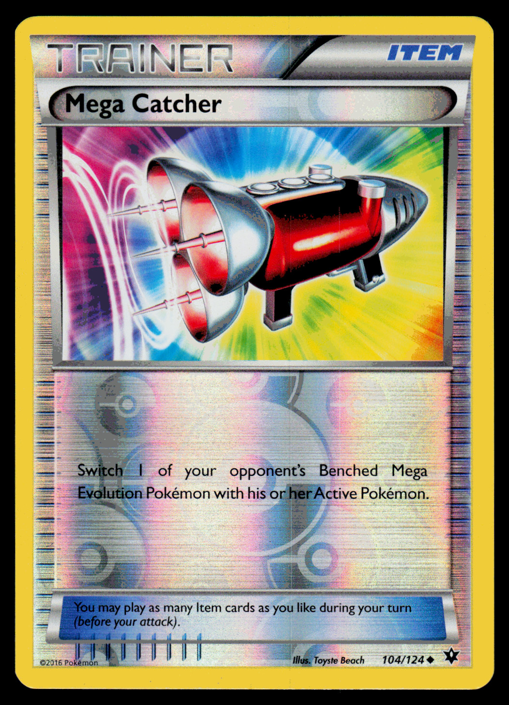 Pokemon - XY - Fates Collide Mega Catcher 104/124 Reverse Holo - NM