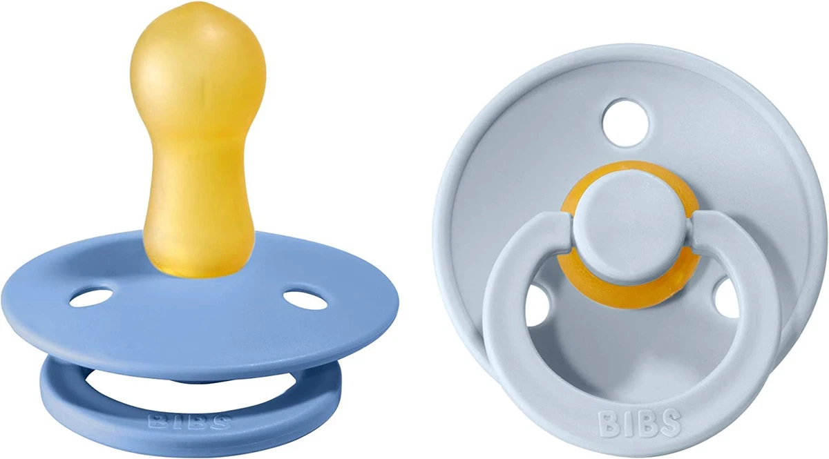 BIBS Colour Soother 2 Pack BPA Free Dummy Pacifier Round Nipple