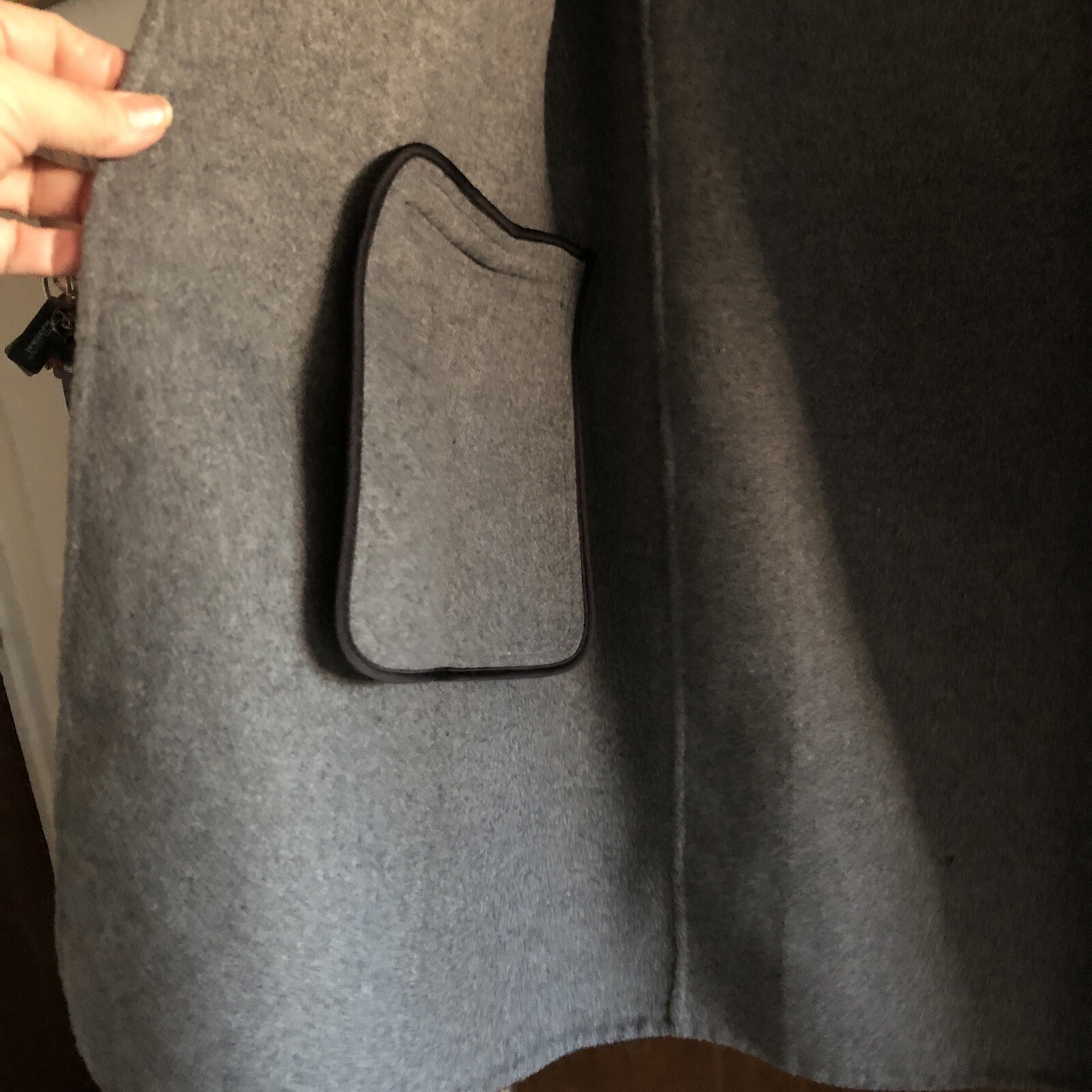 talbots medium double face open sweater vest blac… - image 6