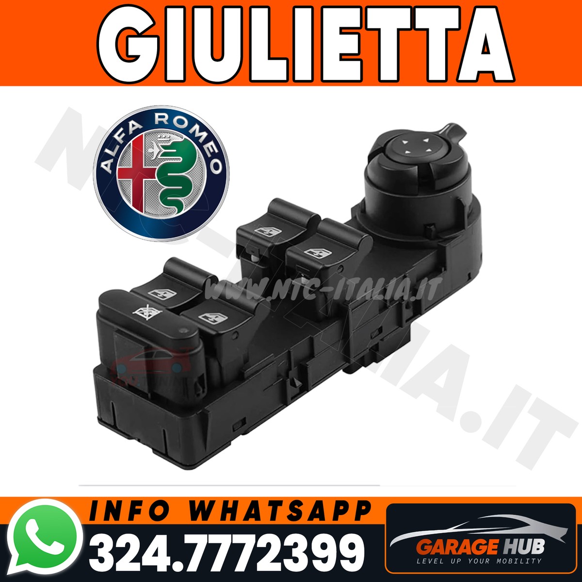 Interruttore Alzacristalli Master Per Hyundai I20 E I800 (2008-2014), Pulsante Controllo Finestrini, Numero OE 93570-1J500