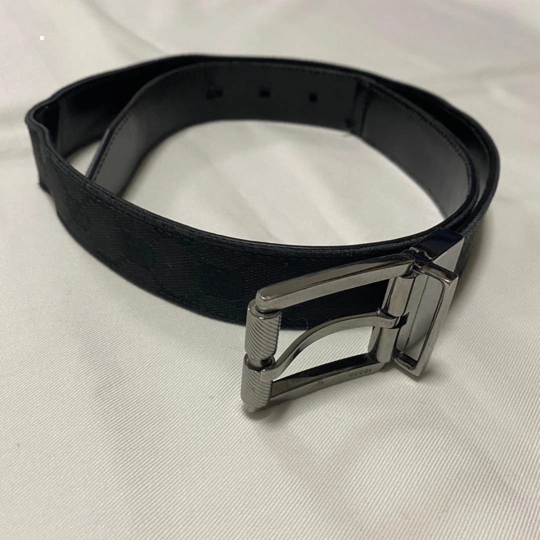 Ceinture GUCCI logo GG noir
