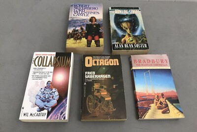 Science Fiction Lot of 5 PB Books: ACE - Collapsium, Valentine's Castle, Octagon