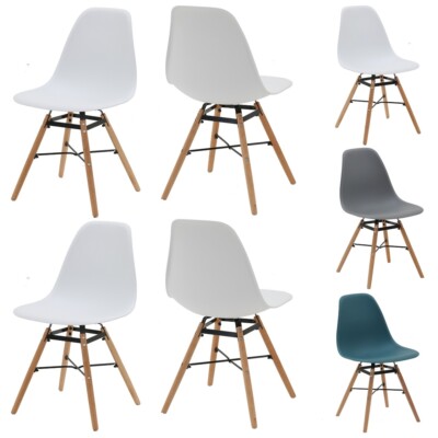 Esszimmerstühle Designer Büro Küche 2er/4er Set Folk Holzbeine DELUXE