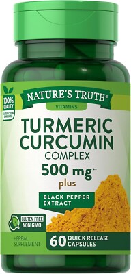 SM Nature's Truth Turmeric Curcumin with Black Pepper Extract 500mg - 60ct