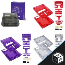 Replacement Plastic Housing Shell Translucent Case for Super Nintendo SNES