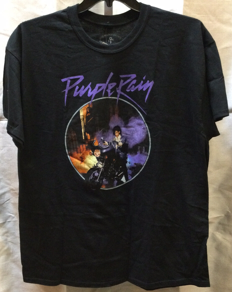 *NWT* Prince Motorcycle Purple Rain (Size XL) Black OFFICIAL T-Shirt