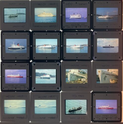 Original 35mm Slides Ships / Ferries Nautical Collection X 16 Date 1980’s Lot 56 - Picture 1 of 1