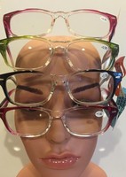 2 Pr/$6.99 Wayfarer Style Reading Glasses Clear/color W/ Spring Hinges 1.0-3.0 2 Pr/$6.99 Wayfarer Style Reading Glasses Clear/color W/ Spring Hinges 1.0-3.0