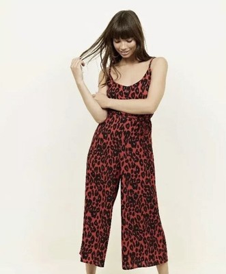 new look red leopard print dress