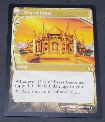 City Of Brass Future Sight Frame Mystery Booster 2 MB2 MTG City Of Brass Future Sight Frame Mystery Booster 2 MB2 MTG