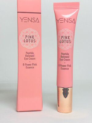 YENSA PINK LOTUS Peptide Renewal Eye Cream 15ml / 0.5 oz full size MSRP: $48