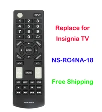 Replace Remote Control NS-RC4NA-18 fit for Insignia LED LCD Smart TV NSRC4NA18