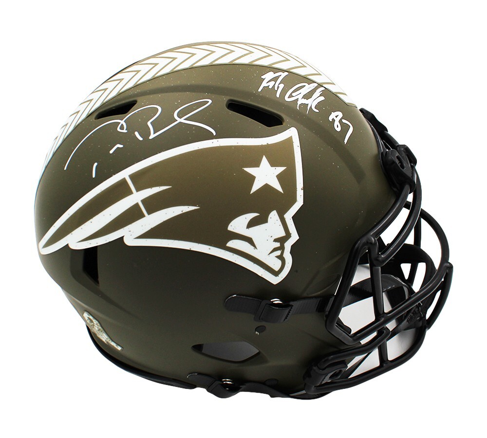 Rob Gronkowski & Tom Brady Autographed Signed New England Patriots Tom Brady & Rob Gronkowski Speed Auth STS NFL Helmet 
