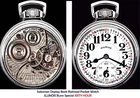 SIXTY HOUR  Display Back Main Liner Case Pocket Watch ILLINOIS Bunn Special