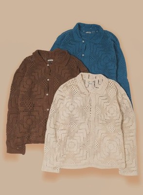Overdyed Crochet Shirt