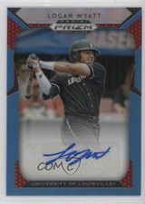 2019 Panini Prizm Draft Picks Carolina Blue 26/30 Logan Wyatt #37 Auto 2a9