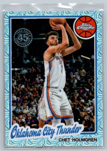 Chet Holmgren – 2025-26 Topps Basketball · 1980 81 Topps Chrome Basketball #TC-CH Chet Holmgren
